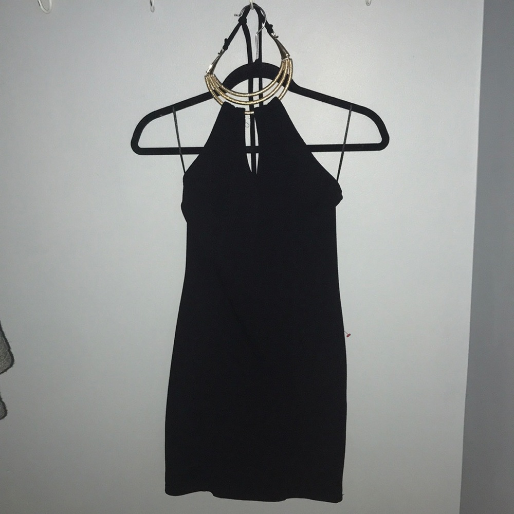 Black halter dress NWT
